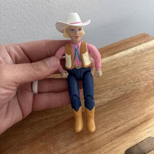 Fisher Price Loving Family Western Cowgirl Girl Vintage Doll House Figure 2001
